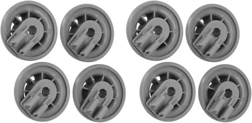 8PCS Dishwasher Wheels, Dishwasher Basket Wheel, Lower Basket Wheel, Dishwasher Bottom Wheel, Compatible For Bosch Siemens with the Original Code 611475 00611475