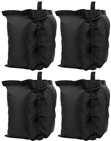 Aramox 4 Pezzi di Sabbia Tenda Sacchi di Sabbia Pesante Pesa di di per Tende da Sole per Campeggio Giardino per la Spiaggia con Cinturino per Gancio 15.7x13.4x0.4 Pollici