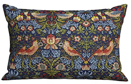 Dekokissen Kissenbezüge Erdbeerdieb William Morris Outdoor Kissenbezug Wohnkultur Waschbar Sofa Dekoratives Kissenbezüge, Für Bett, Wohnzimmer, Lounge, 40x60cm