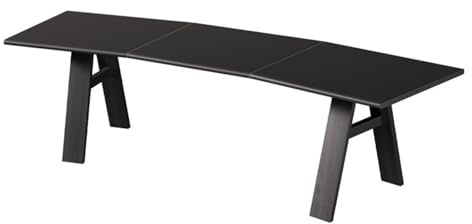 ZENGXJYCQINGJIANG Gaming Desk Scalloped Tabletop Laptop PC Desk with Sturdy Frame, Spacious Modern Minimalist Home Office, Gray(L)