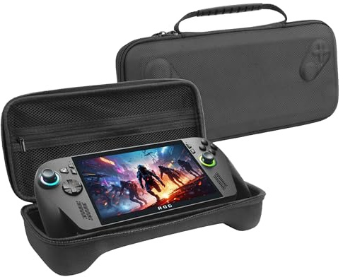 Fitudoos Tragetasche, kompatibel mit ROG Xbox Ally/ROG Xbox Ally X,Switch 2 Schutzhülle,stoßfest, stilvoll und langlebig, Handheld Tasche Case, Tragetasche Case, Reisefreundlich-Schwarz