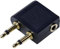LogiLink CA1089 Adaptateur Audio pour Avion Noir