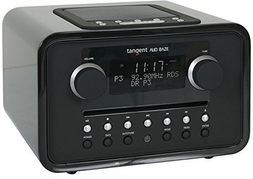 Tangent ALIO BAZE Mono Radio Portable Personnel Analogique et numérique Noir - Radios Portables (Personnel, Analogique et numérique, Dab,Dab+,FM, 1-Voie, 8,89 cm (3.5), Noir)