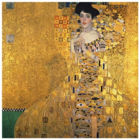 Glasbild Gustav Klimt - Bildnis der Adele Bloch-Bauer I 50 cm x 50 cm
