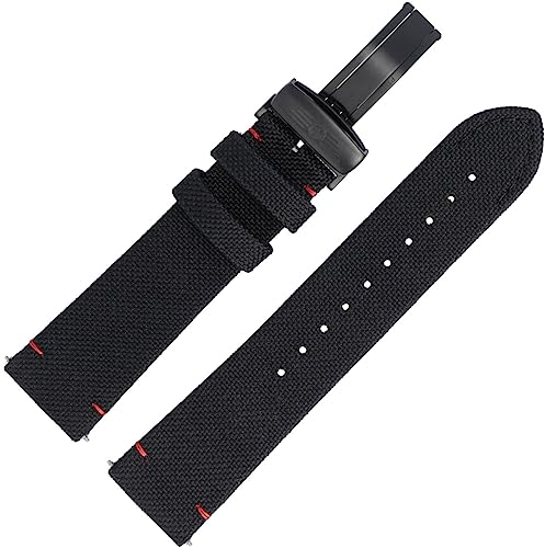Victorinox Uhrenarmband 22mm Stoff Schwarz - 005241
