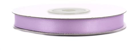 Doppelseitiges Satinband 10mm x 20m Rolle - FARBAUSWAHL in 6/10/25/38mm - farbecht & waschbar - Schleifenband für Hochzeit - Geschenkband zum Verpacken Dekorieren Basteln - Flieder 462H