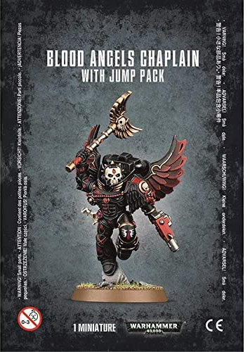 GAMES WORKSHOP 251,638,056,626.4 cm Blood Angels Chaplain Figur mit Sprungpack
