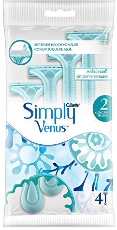 Gillette Simply Venus 2 Rasierer 4 Stück, 1er Pack (1 x 4 Stück)