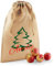 Nikolaus-säckchen mit Namen | Jute-Beutel personalisiert & Bedruckt | Motiv Tannen-Baum Weihnachtsbaum | Weihnachten Kinder Geschenk | Verschiedene Größen zum befüllen | groß und klein (M 30 x 45 cm)