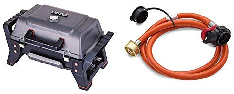 Char-Broil X200 Grill2Go Portable Barbecue Grill + 140 532 Hose and Regulator Adaptor Kit