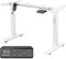 MAIDeSITe Height Adjustable Electric Standing Desk Frame Two-Stage with Heavy Duty Steel Stand up Desk Computer Desk with Automatic Memory Smart Pannel (White)