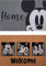 Gertmenian Disney Mouse Fußmatte Teppich Haustür Kokosfaser Matte Indoor Outdoor Eingang Teppich 2er Pack 50 x 86 cm Retro Mickey Home/Welcome