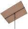 blumfeldt Flex-Shade - Parasol de Jardin extérieur rectangulaire, Inclinable, Polyester, Anti UV50, Pied en Aluminium, Imperméable, Balcon-Terrasse, 150 x 210 cm - Taupe