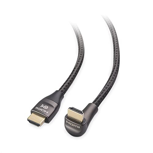 Cable Matters Cable HDMI Ultra HD 8K de 48Gbps - HDMI de ángulo Recto 2 Metros (Cable HDMI de 90 Grados) en Negro