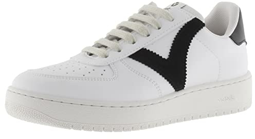 victoria Sneaker Madrid 1258201 | Lederoptik & Farbige Kontrast-Einsätze & Perforierte Zehenkappe für Erwachsene Unisex