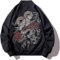 XYXIONGMAO Veste bomber surdimensionnée style hip-hop pour homme Motif dragon japonais, noir, X-Large