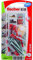 Fischer - Chevilles - Kit de 8 chevilles Duopower Ø8 x 40 mm + vis + cache pour fixation étagères - Fischer