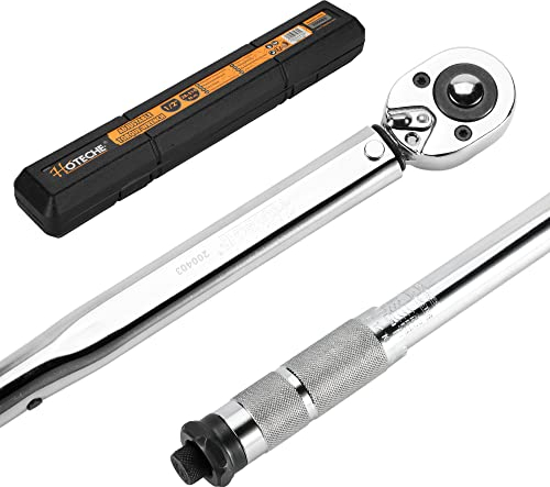 Hoteche Drehmomentschlüssel 1/2 Zoll 28-210Nm mit Hebelumschaltknarre und Stahlrohr für präzises Anziehen von Schrauben und Muttern