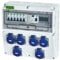 RSE BAUSTROMVERTEILER WANDVERTEILER KOMPLETT VERDRAHTET 230V SCHUKO MIT ZÄHLER ZUR AUSWAHL IP65, 10. 6X 230V MIT LS + FI + ZÄHLER 3P