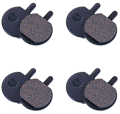 Selyse 4 Paare Bremsbelag Fahrrad Scheibenbremsbeläge Harz Halbmetall Mountainbike Scheibenbremse Disc Brake Pads & Spring für Bicycle Mountain Bike