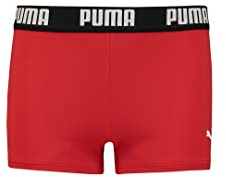 PUMA Badehose für Jungen Swim Boys Logo Trunk Badeshorts Jungen schnelltrocknend Chlorbeständig