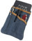 Hide & Drink Multitool-Tasche, kompakte, vielseitige EDC-Reißverschlusstasche, Mini-Camping-Tool-Etui, gewachstes Canvas, Messerholster, handgefertigter schlanker Organizer(Blue Mar/Old Tobacco)