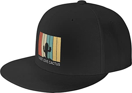 385 Baseballmütze Ich Liebe Kaktus Einfach Vintage Basecap Mit Schweißband Unisex Mütze Gebogen Krempe Sonnenmütze, Für Sport, Mädchen, Herren