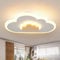 AOEH LED Deckenleuchte Schlafzimmer Kinderzimmerlampe Deckenlampe Deckenleuchte für Kinder Wolken deckenleuchte Holz 50W Stufenloses Dimmen mit Fernbedienung Mit Nachtlichtfunktion,80cm
