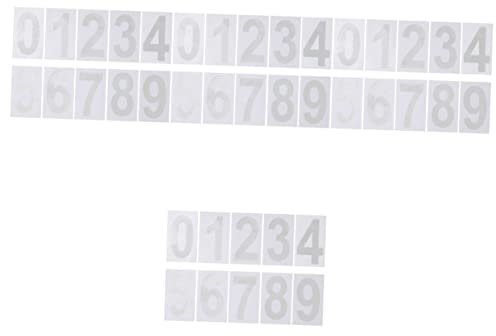 HEMOTON 20 Ensembles Numéro de boîte aux lettres externe plaques boîte aux lettres stickers autocollants etiquette autocollante numéros dadresse stickers réfléchissant Poster appliqué