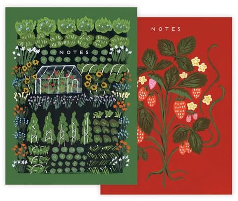 Legacy Garden Greenhouse 8 x 6 Paper Lined and Blank Notebook Set of 2