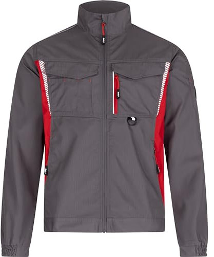 BWOLF DRIFT Giacca da Lavoro da Uomo Primavera/Estate/Autunno in Tessuto Ripstop Molti Tasche, grigio., XL