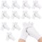 Saerryor 24 White Cotton Gloves for Eczema, Moisture Hands Overnight Soft Coin Handling Jewelry Inspection Serving Gloves
