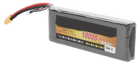 7,4 V 10000 MAh Leichter Lithium-Akku XT60-Stecker RC LiPo-Akku für Ferngesteuerte Fahrzeuge