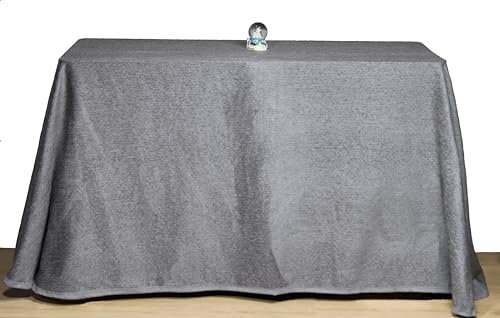 TE Texna Falda Mesa Camilla Cuadrada Rectangular de Chenilla enaguilla Otoño-Invierno-Primavera-Verano Colores Cuadrada Mantiene el Calor fresquita Verano (Gris, 70x120)