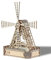 Hallisun 3D Holzpuzzle für Erwachsene, Windmühlen Modellbausatz aus Holz, Mechanisches Bauset zum Selberbauen, Bastel und Hobbyspielzeug Weihnachts und Geburtstagsgeschenk, Heimdekoration, 349 Teile