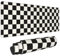 TOXXU Checkered Large Gaming Mouse Pad for Girl with Anti-Slip Base, Checkerboard Extended XL Mousepad, Desk Mat with Stitched Edges for Desk, 31.5 x 11.8 in, Black