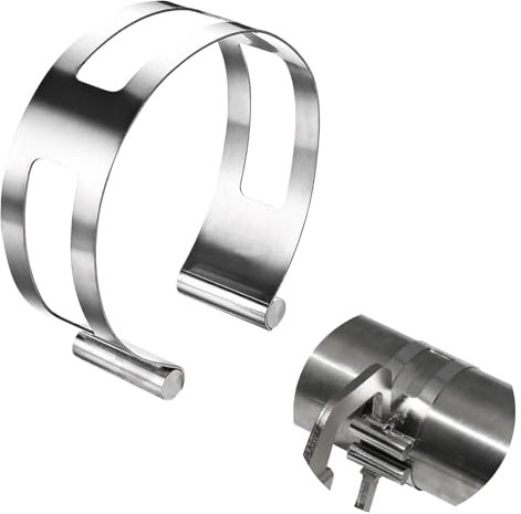 3 Stainless Steel Exhaust Clamp, Universal for Welding and Repairing Exhaust Pipes (3)