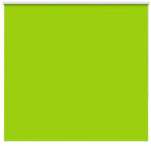 vidaXL Estor Enrollable Opaco Hojas Verde 150x130cm Tela Ancho 146,6cm, Estor día y Noche, Estor de Cocina, Estor Opaco Enrollable, Estor Opaco