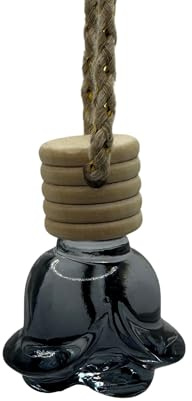 WonderWax® Autoduft Blumendesign 6 ml | Lebkuchen | Holzkappen Aufhänger | Innenraum Deko, Car Parfüm, Scent Baum, langanhaltender Lufterfrischer für Auto, Zuhause und Schrank