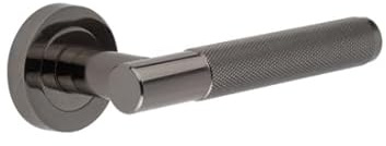 Kooples Hardware Jedo Bari Knurled Door Handles (Black Nickel)