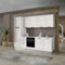 Cucina completa con lavastoviglie 270x217H Folk bianco spatolato