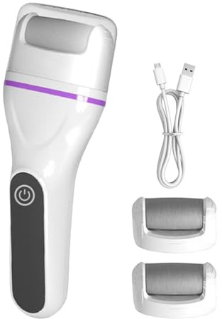 manhegari Dispositivo elettrico per rimuovere la calli dai piedi | Dispositivo per la rimozione della pelle morta - Portatile per la rimozione dei calli per uomini, donne, familiari e amici