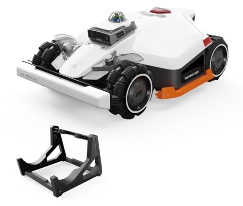 MAMMOTION LUBA 3 AWD 3000 Mähroboter mit Garage + Waschstand für 3000㎡, 360° LiDAR+NetRTK+KI Vision Navigation, Keine RTK-Basisstation, AWD 80% Steigungen, Auto-Kartierung, bis zu 30 Zonen,12Ah Akku