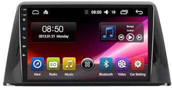 Car Lettore Multimediale Car Stereo per Renault Duster 1 2010-2014 Telecamera di Backup, Stereo Auto con Navigazione Gps, Controllo Vocale, Schermo Touch, 8 Nucleo 4G+64G