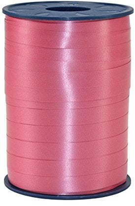 C.E. PATTBERG Geschenkband wildrose-rosa, 250 Meter Ringelband 10 mm zum Basteln, Dekorieren & Verpacken von Geschenken zu jedem Anlass