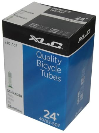 XLC Fahrradschlauch 24 x1.5/2.5 40/62-507 AV 35 mm, 2508240200, Schwarz