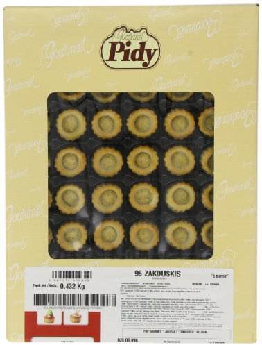 Pidy Zakouski Mini Round Vol Au Vent Cases - 96 Portions