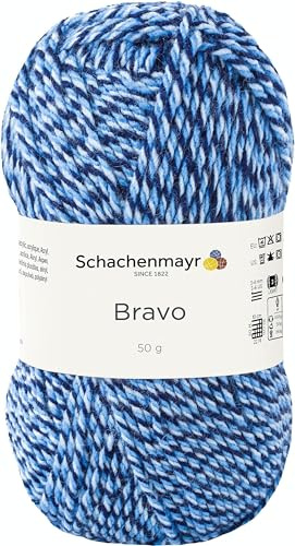 Schachenmayr Bravo 9801211-08182 Ocean Mouliné Hand Knitting Yarn Crochet Yarn