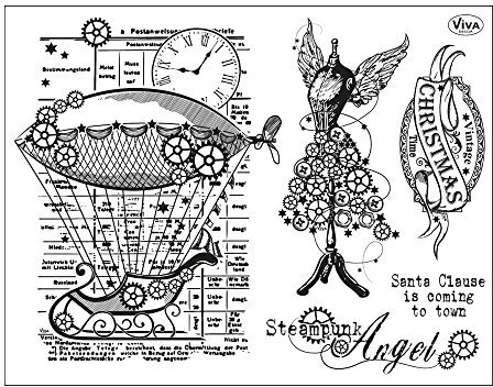 Viva Decor Steampunk-Engel-Stempel