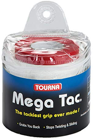 Tourna Unisex – Erwachsene Mega Tac 30er White, weiß, One Size